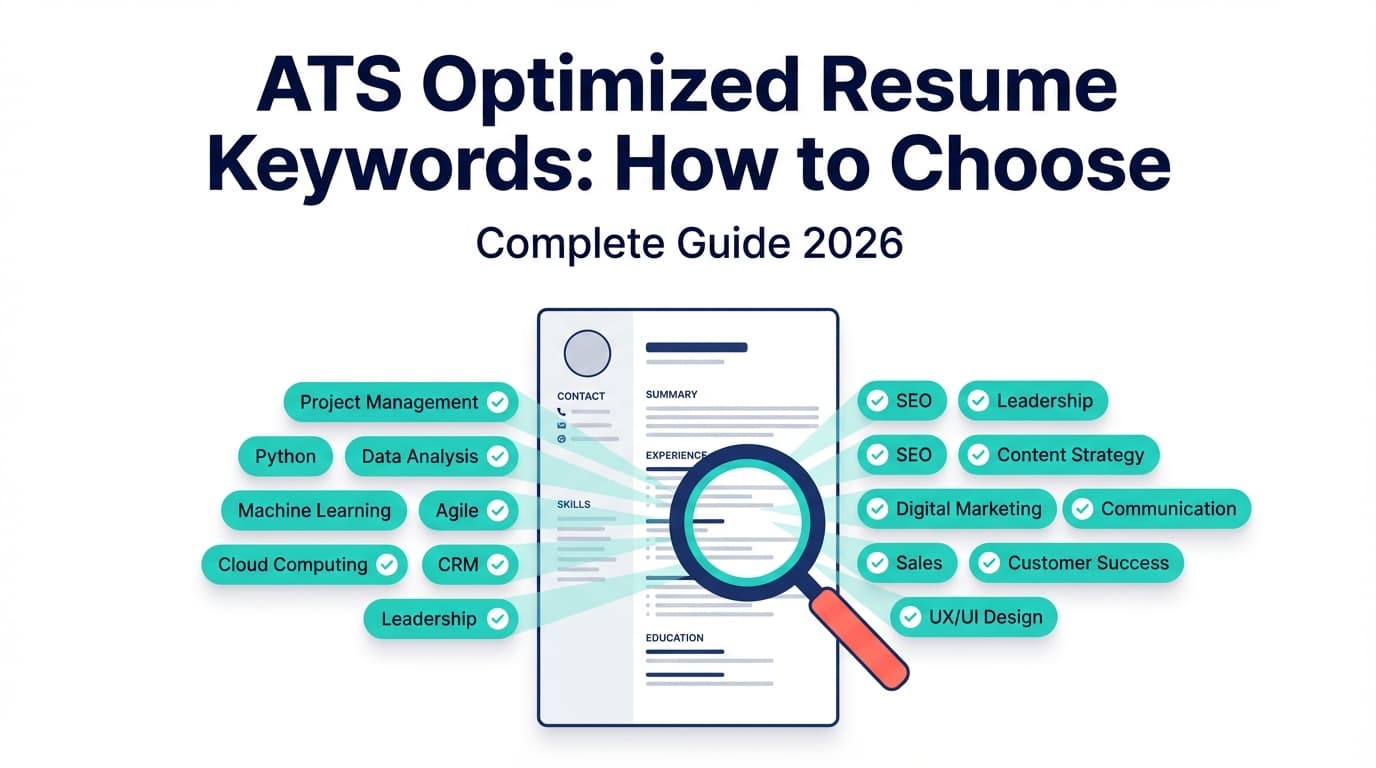 ATS Optimized Resume Keywords: How to Choose (Complete Guide for 2026 + Examples & Anti–Keyword Stuffing Framework)