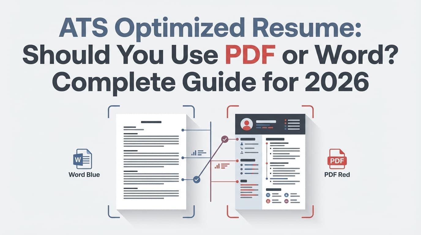 ATS Optimized Resume: Should You Use PDF or Word? Complete Guide for 2026 (With a Decision Tree + Parsing Tests)