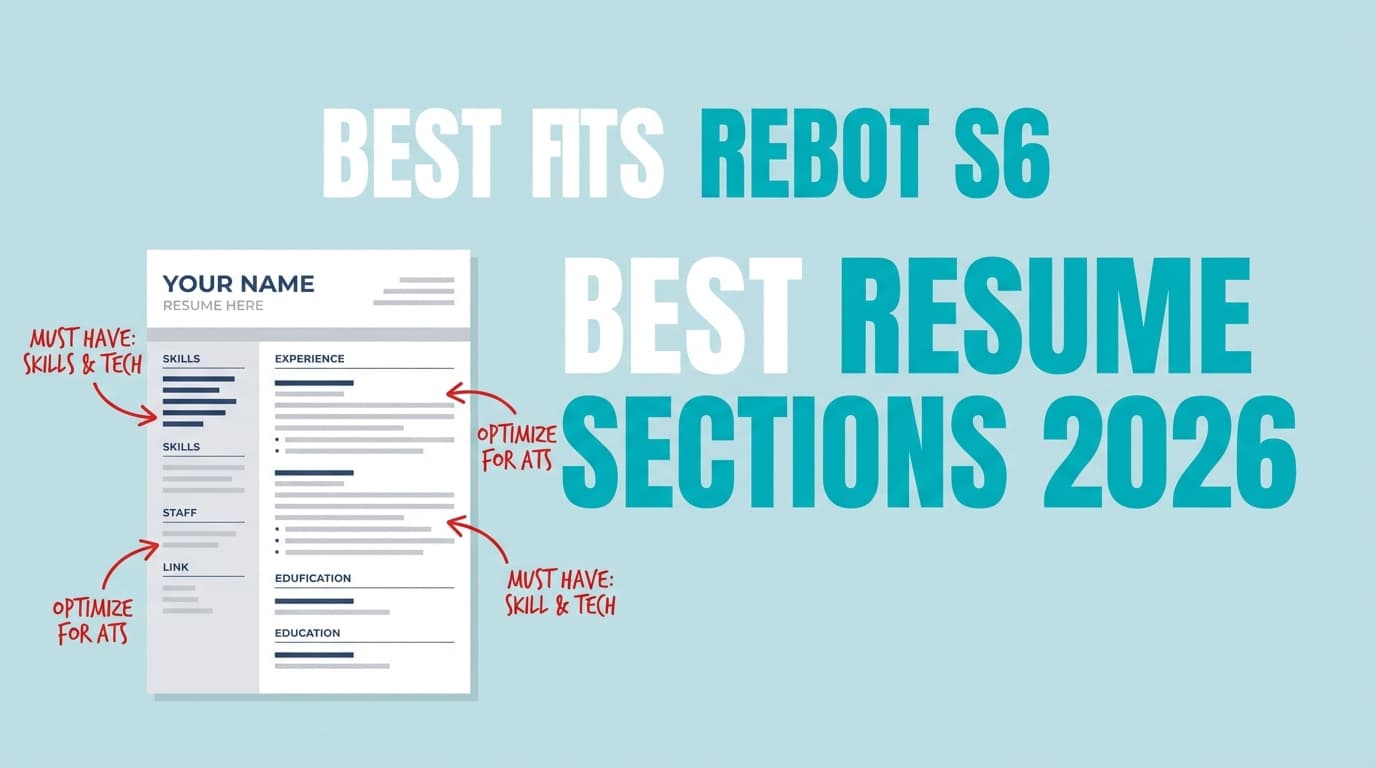 Best Resume Sections to Include in 2026: The Complete Guide (With Examples + Section Order Templates)