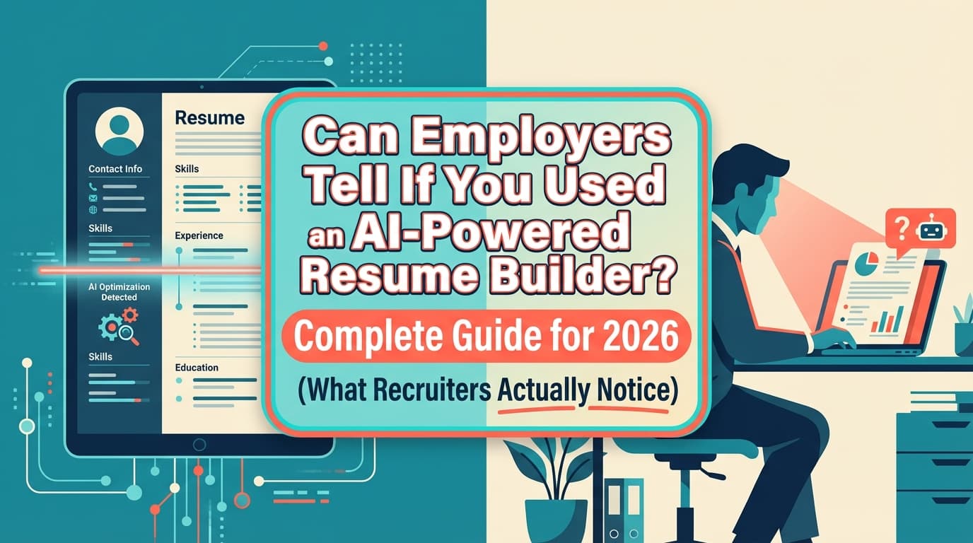 Can Employers Tell If You Used an AI-Powered Resume Builder? Complete Guide for 2026 (What Recruiters Actually Notice)