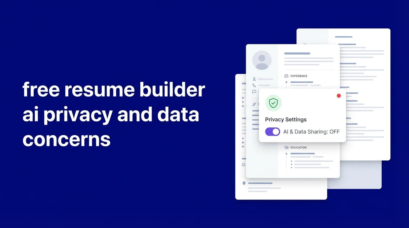 free resume builder ai privacy and data concerns