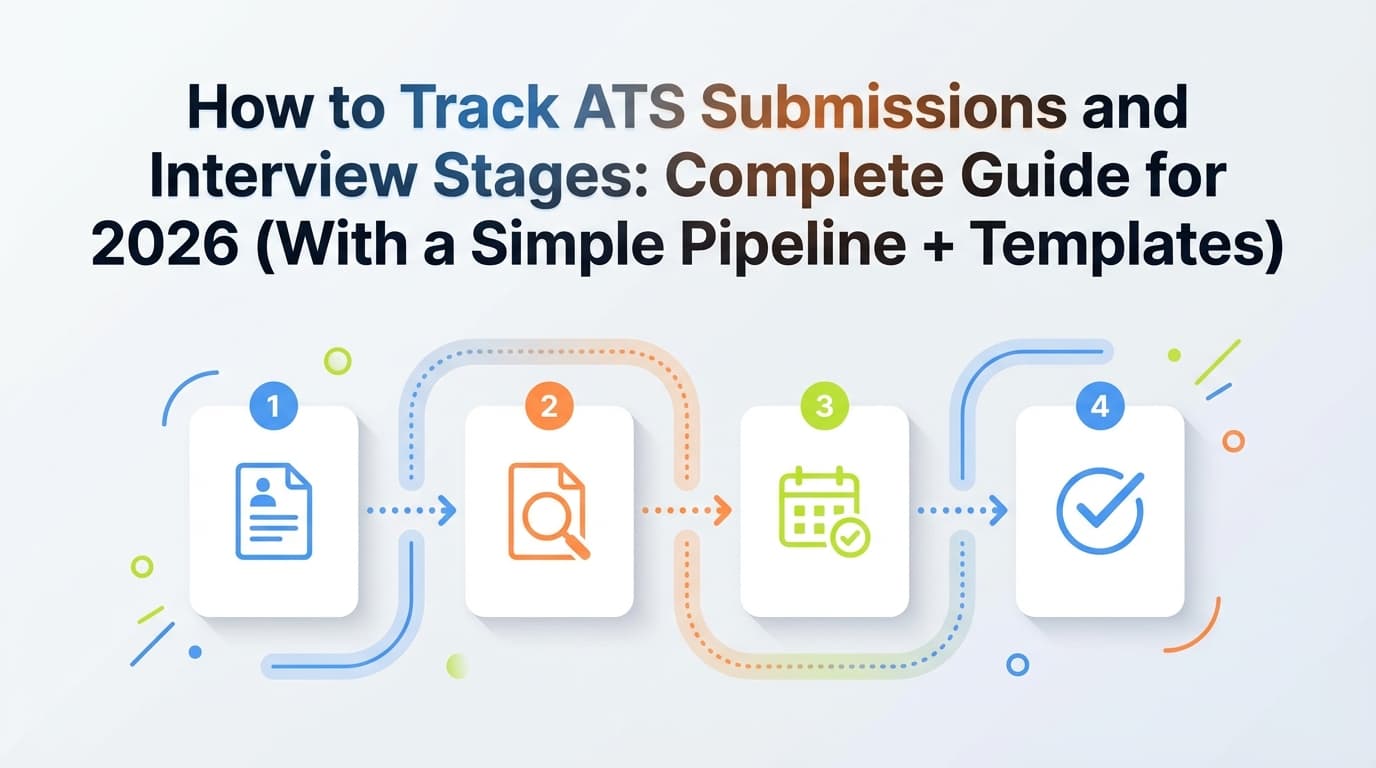 How to Track ATS Submissions and Interview Stages: Complete Guide for 2026 (With a Simple Pipeline + Templates)