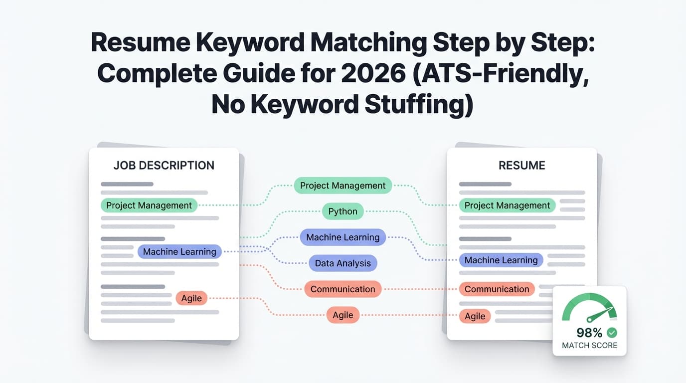 Resume Keyword Matching Step by Step: Complete Guide for 2026 (ATS-Friendly, No Keyword Stuffing)