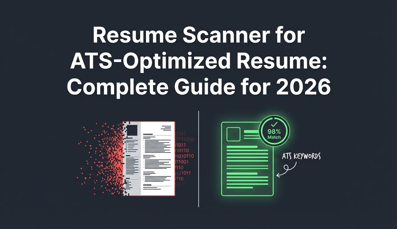 Resume Scanner for ATS-Optimized Resume: Complete Guide for 2026 (With a Scan → Fix → Re-Scan System)