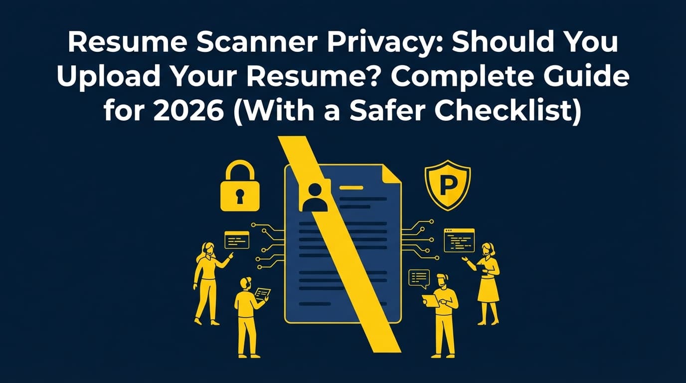 Resume Scanner Privacy: Should You Upload Your Resume? Complete Guide for 2026 (With a Safer Checklist)