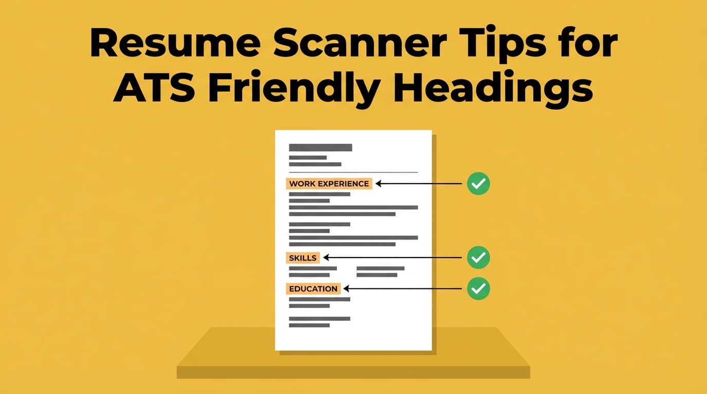 resume scanner tips for ats friendly headings