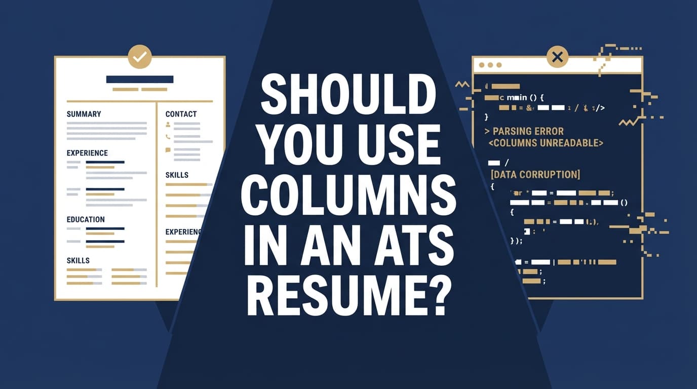 Should You Use Columns in an ATS Resume? Complete Guide for 2026 (With Safer Alternatives + Testing Steps)