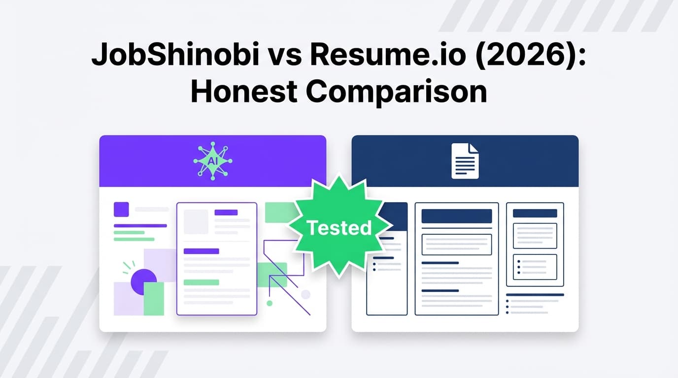 JobShinobi vs Resume.io (2026): Honest Comparison