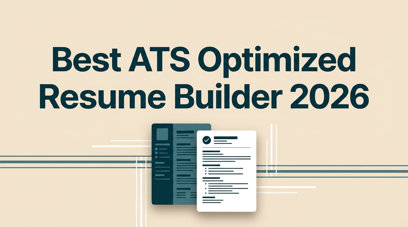 best ats optimized resume builder 2026