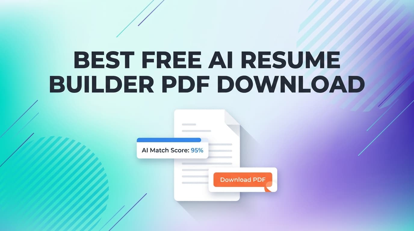 best free ai resume builder pdf download