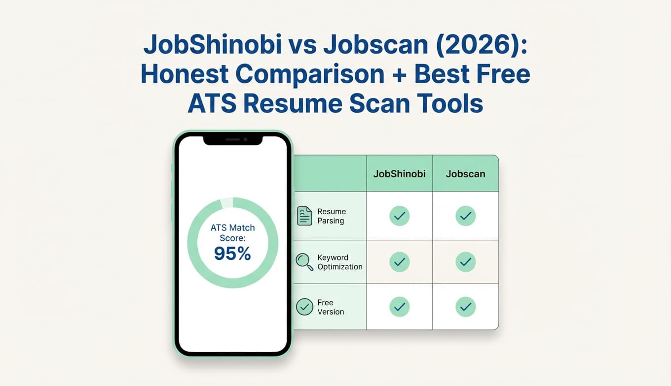 JobShinobi vs Jobscan (2026): Honest Comparison + Best Free ATS Resume Scan Tools