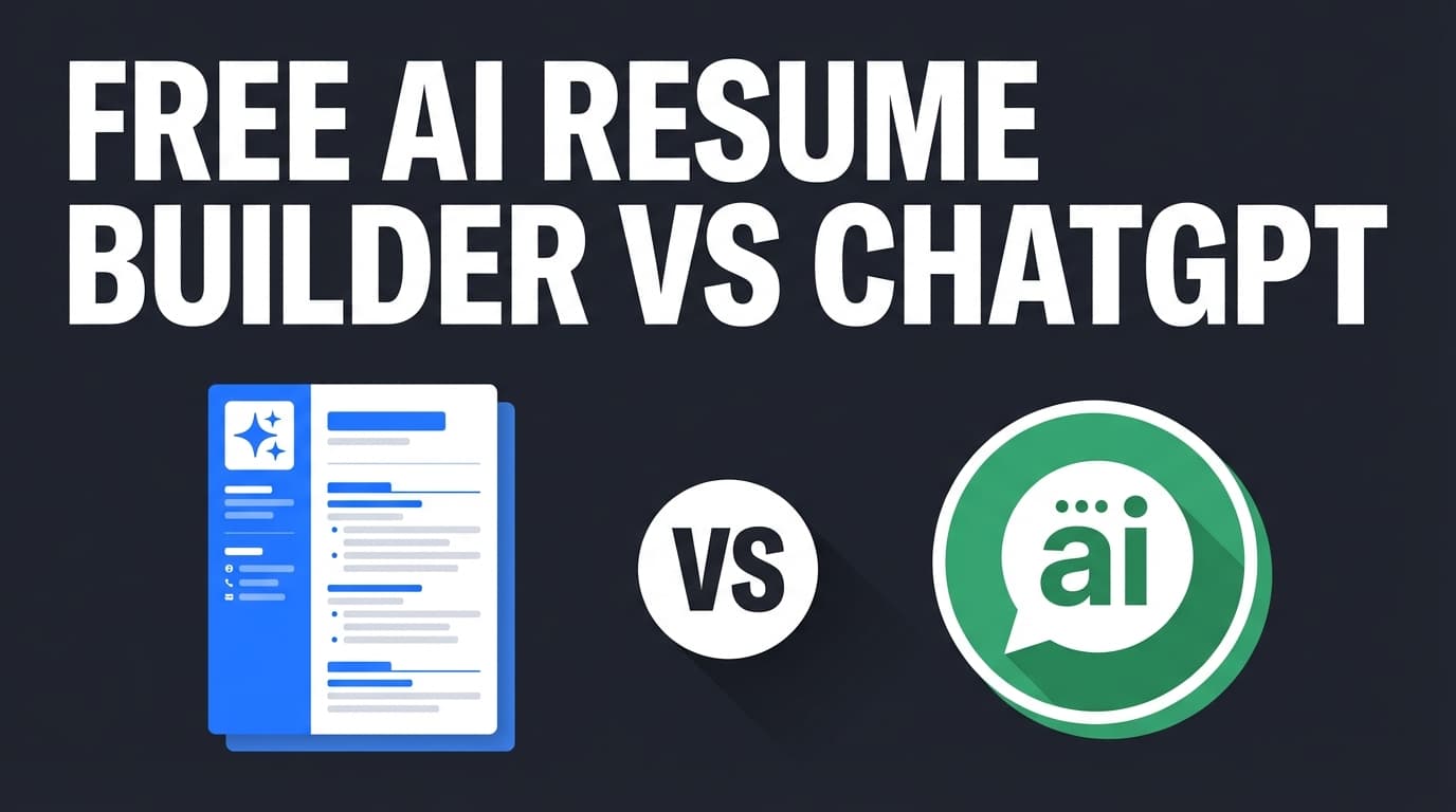 free ai resume builder vs chatgpt