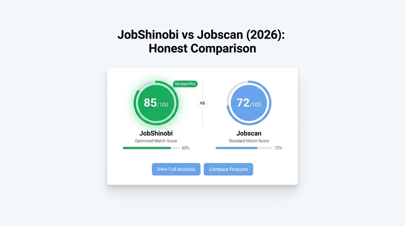 JobShinobi vs Jobscan Resume Scanner (Reddit) (2026): Honest Comparison