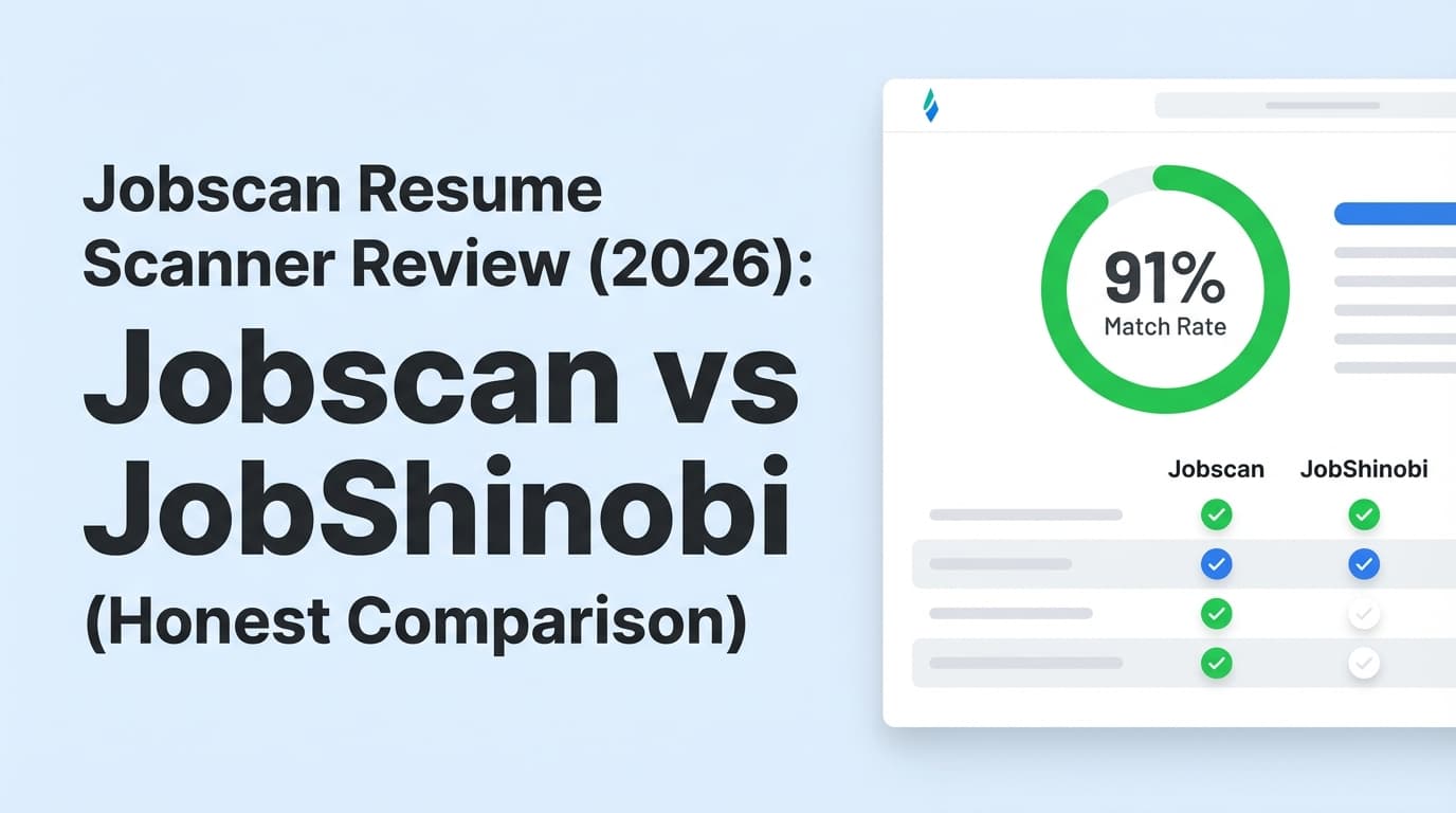 Jobscan Resume Scanner Review (2026): Jobscan vs JobShinobi (Honest Comparison)