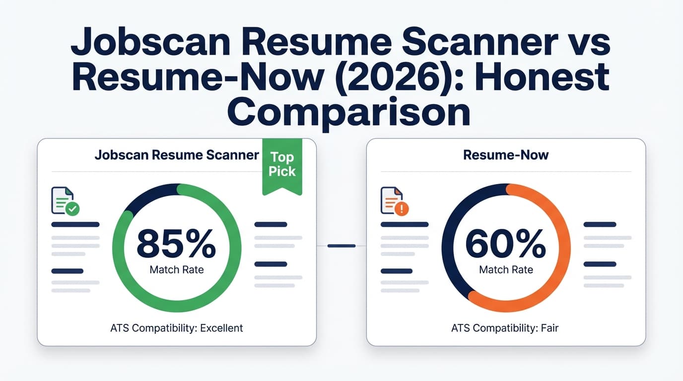 Jobscan Resume Scanner vs Resume-Now (2026): Honest Comparison