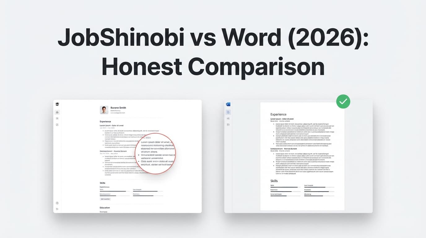 JobShinobi vs Word (2026): Honest Comparison