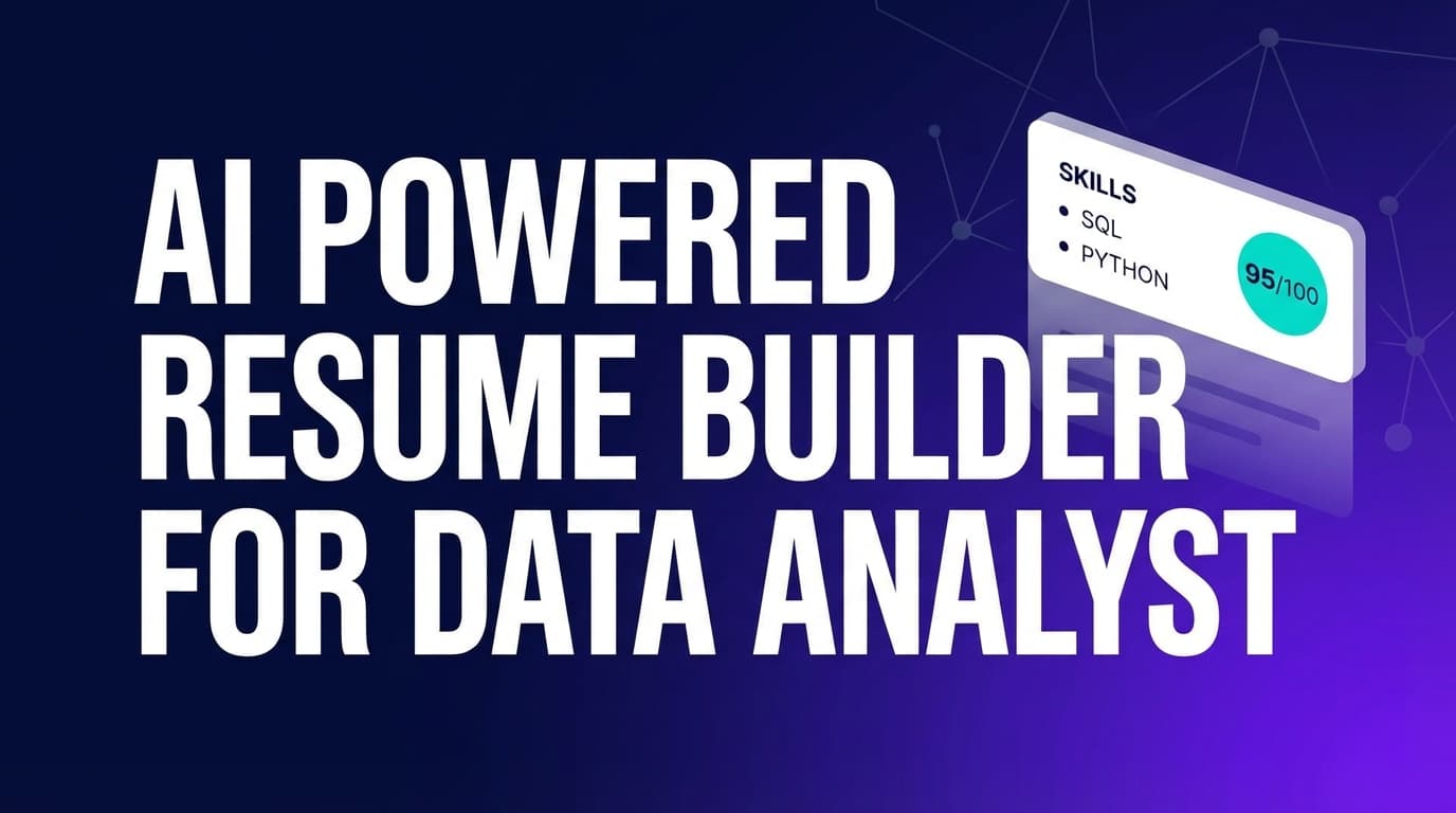AI Powered Resume Builder for Data Analyst - Tailor Faster, Match Keywords, Export PDF | JobShinobi