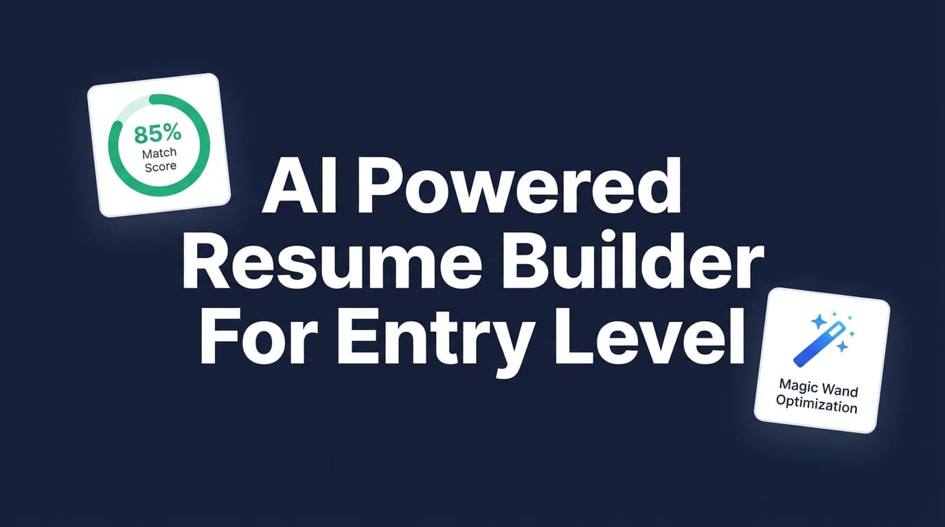 AI Powered Resume Builder for Entry Level - ATS-Ready Resumes Faster | JobShinobi