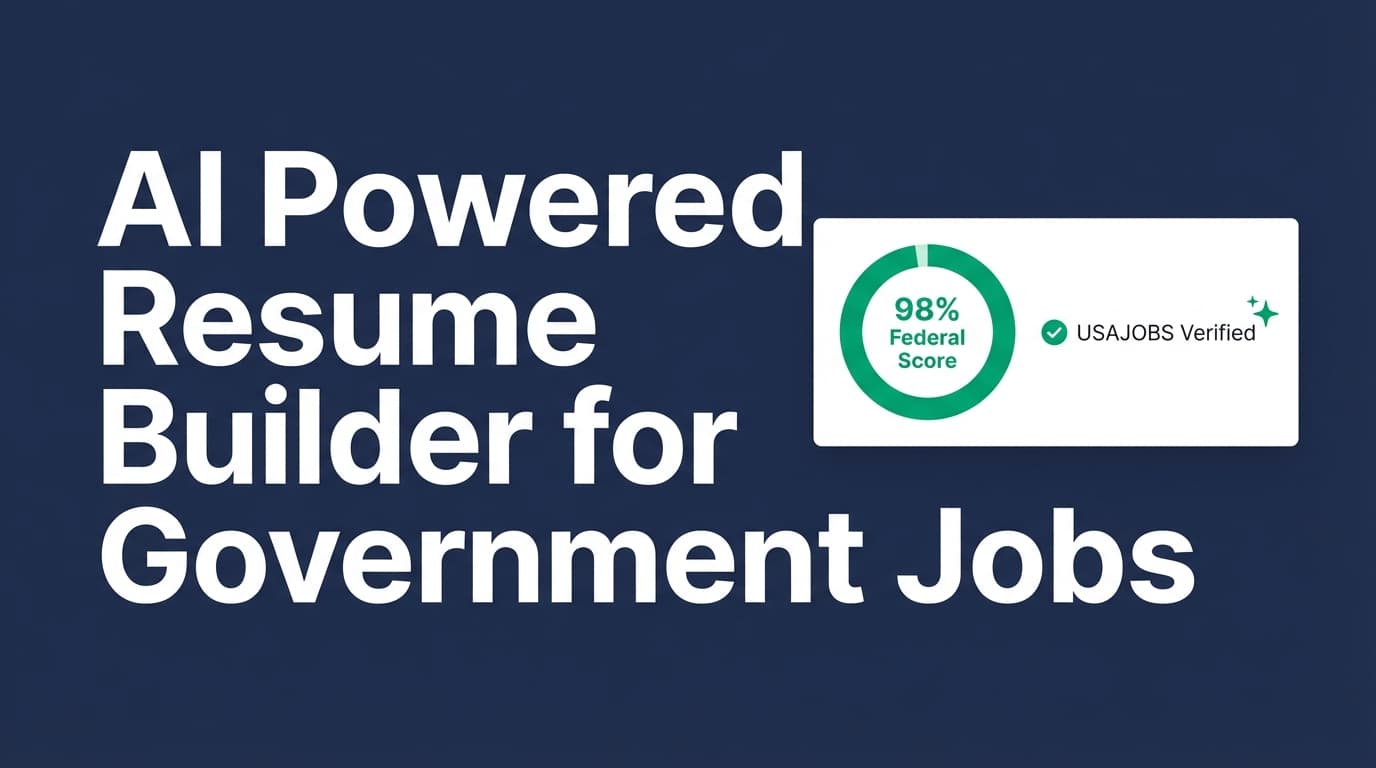 AI Powered Resume Builder for Government Jobs - Tailor Faster, Track Every Application | JobShinobi