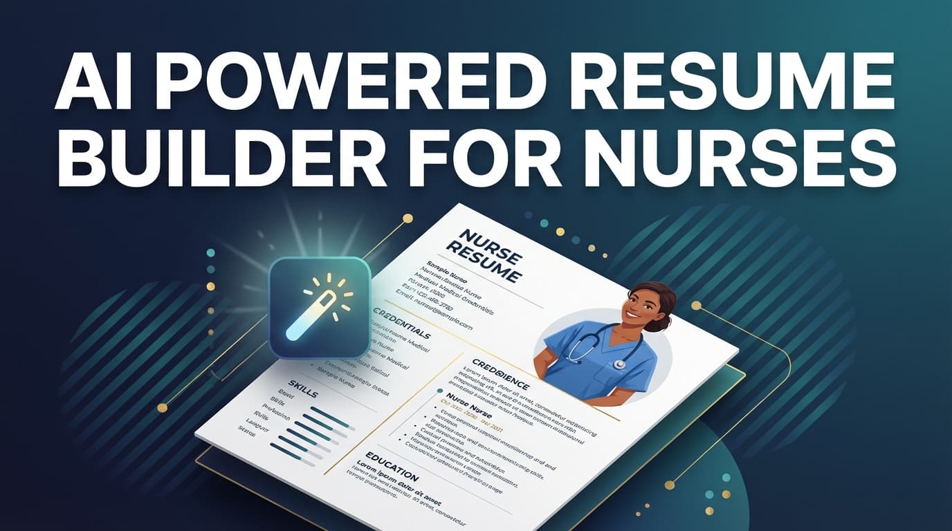 AI Powered Resume Builder for Nurses - Tailor Faster for Each Role | JobShinobi