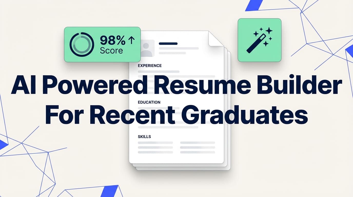 AI Powered Resume Builder for Recent Graduates - Build, Score, and Tailor Faster | JobShinobi