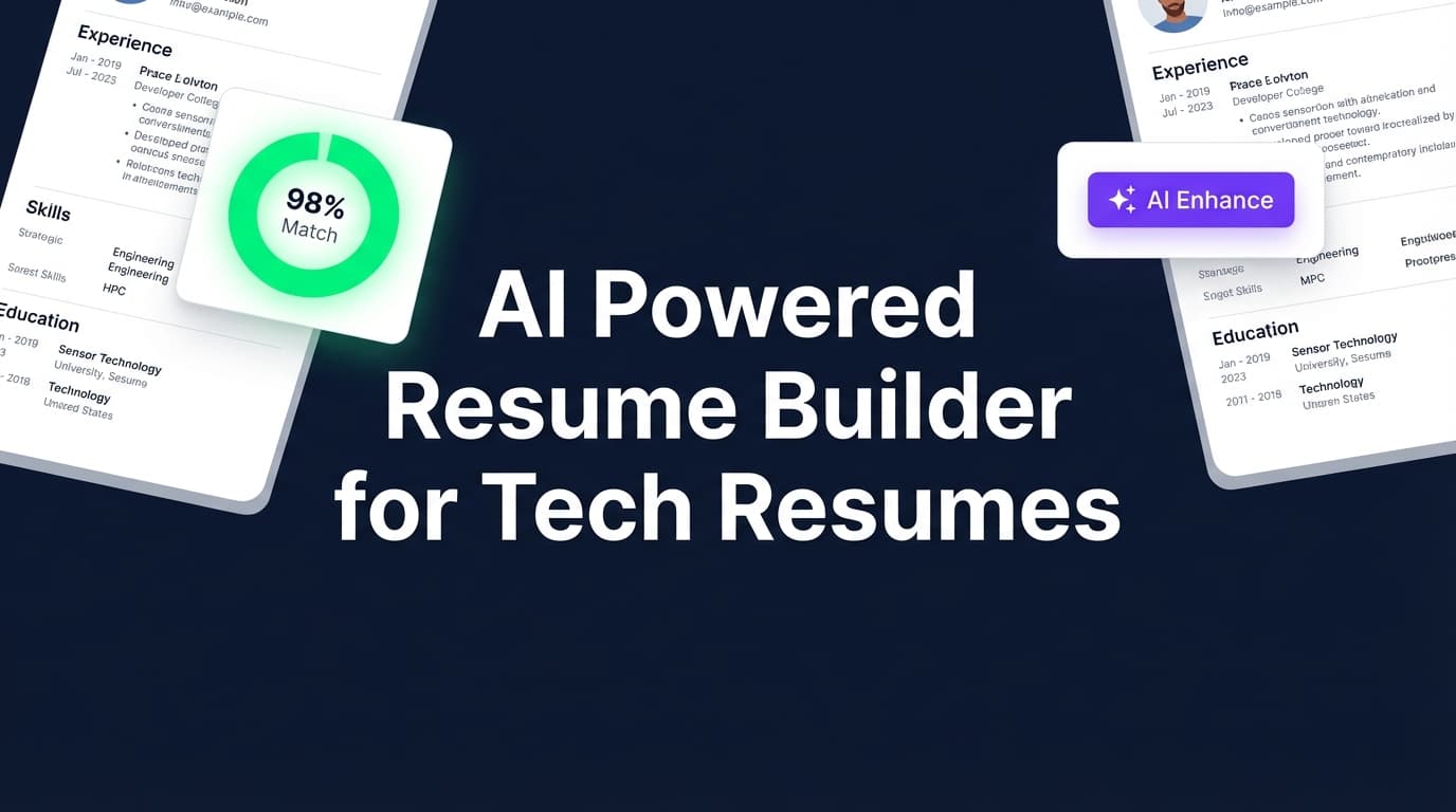 AI Powered Resume Builder for Tech Resumes - Build in LaTeX, Tailor to Any JD | JobShinobi
