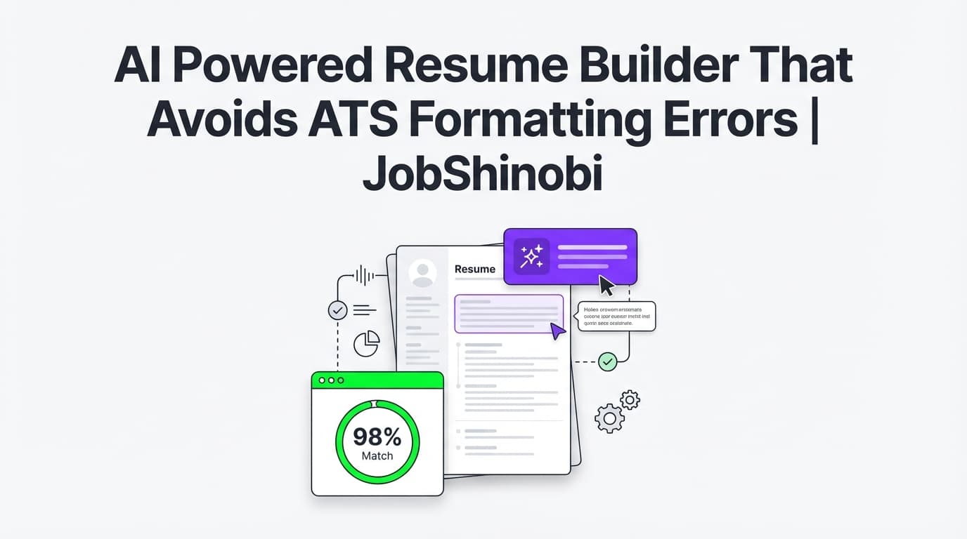 AI Powered Resume Builder That Avoids ATS Formatting Errors | JobShinobi