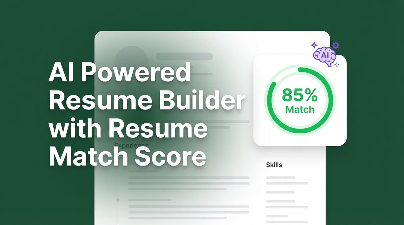 AI Powered Resume Builder With Resume Match Score - See Keyword Gaps & Tailor Faster | JobShinobi