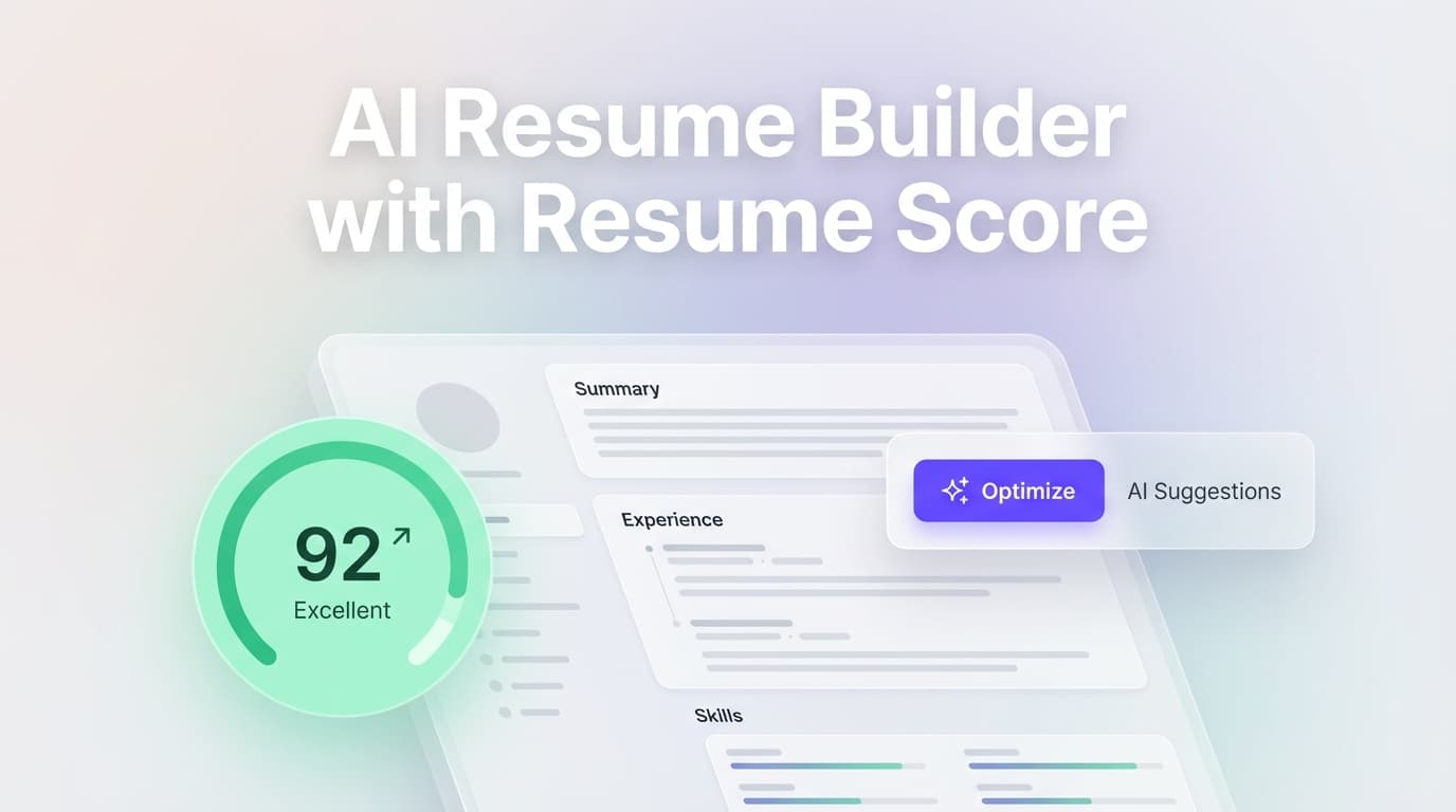 AI Resume Builder with Resume Score - Build, Score, Tailor | JobShinobi