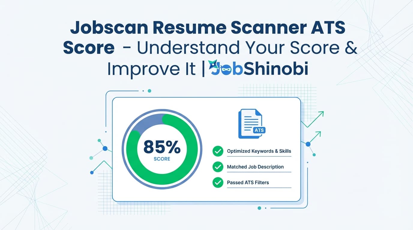 Jobscan Resume Scanner ATS Score - Understand Your Score & Improve It | JobShinobi