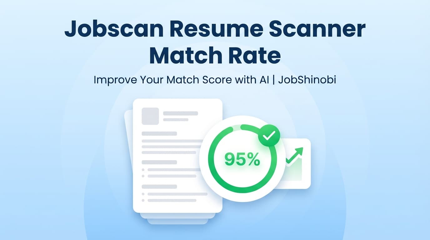 Jobscan Resume Scanner Match Rate - Improve Your Match Score with AI | JobShinobi