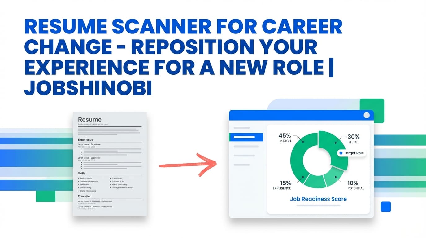 Resume Scanner for Career Change - Reposition Your Experience for a New Role | JobShinobi