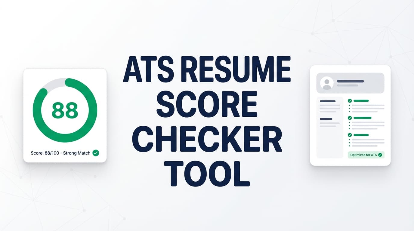 Ats Resume Score Checker - Get an ATS Score & Fix Keyword Gaps | Try Free