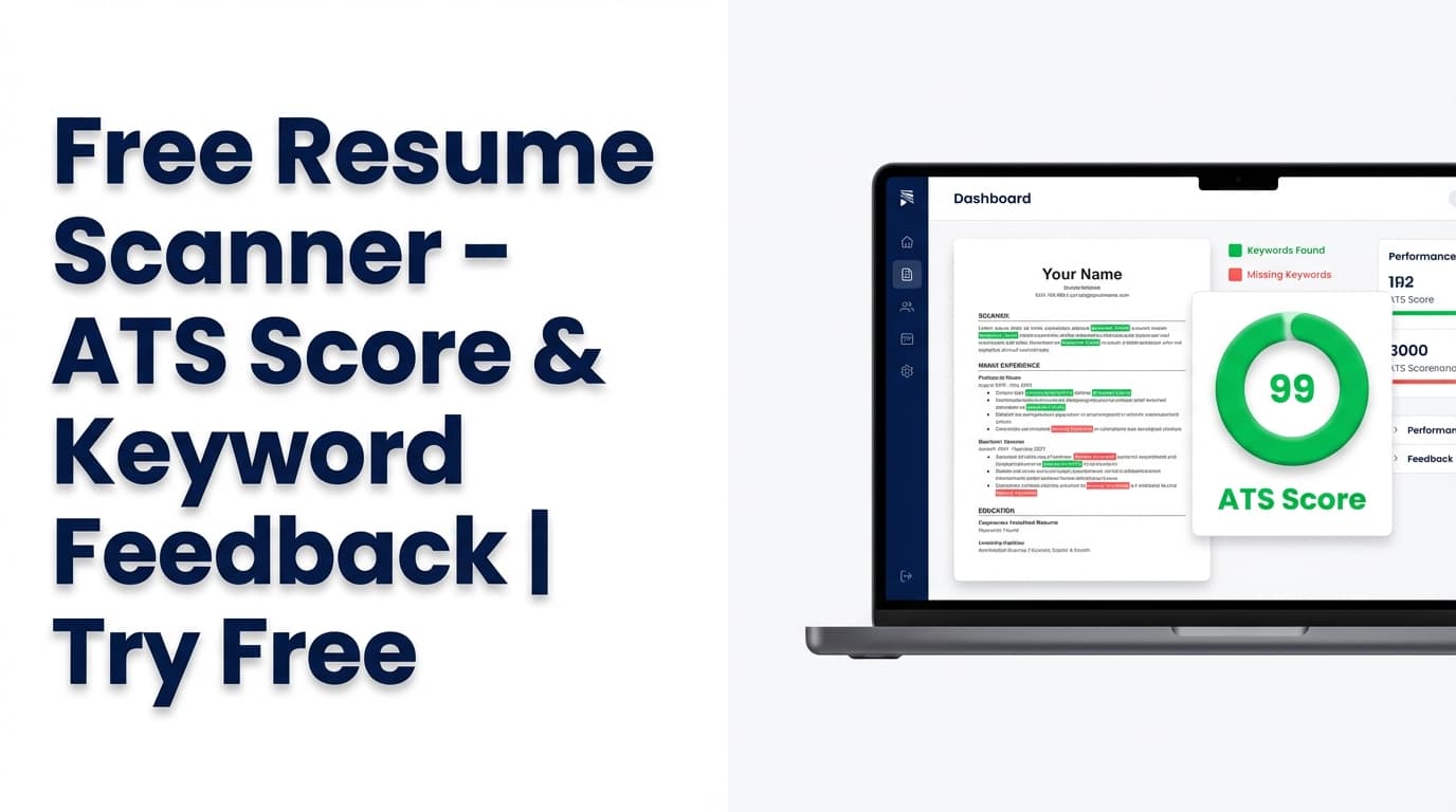 Free Resume Scanner - ATS Score & Keyword Feedback | Try Free