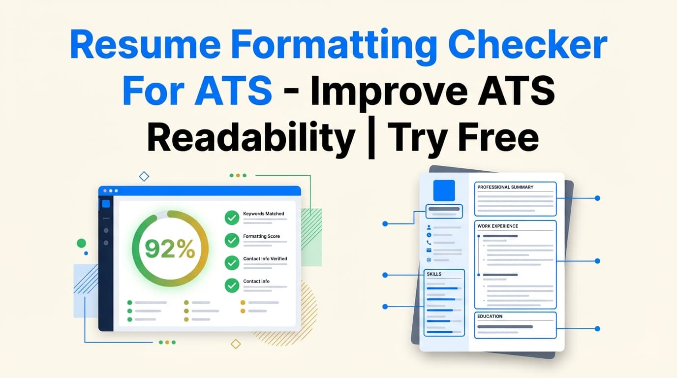 Resume Formatting Checker For ATS - Improve ATS Readability | Try Free