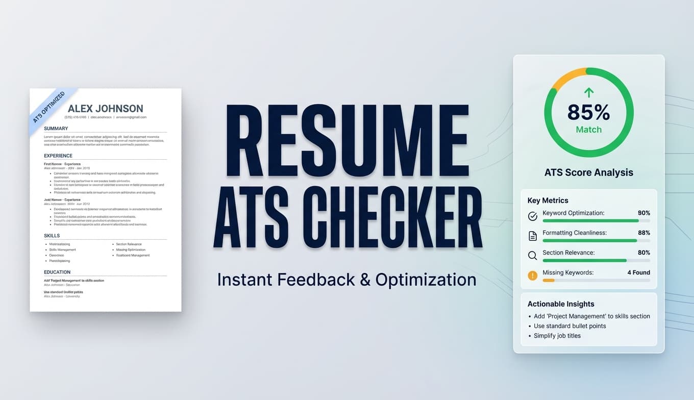 Resume Pdf Ats Readability Checker - Improve ATS Parsing | Try Free