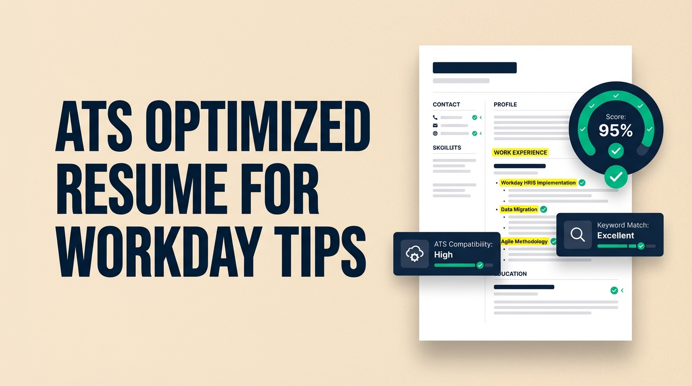 Workday Ats Layout ats optimized resume for workday tips