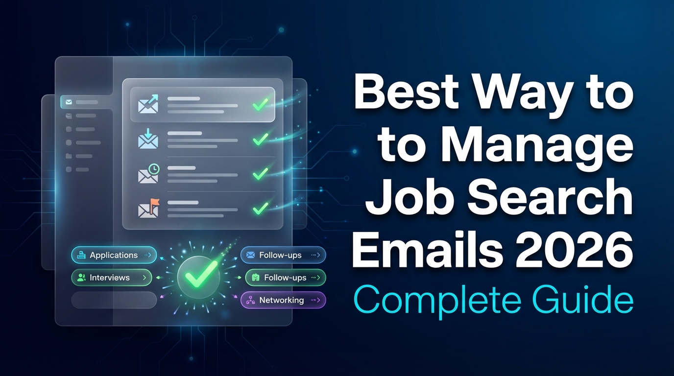 Best Way to Manage Job Search Emails 2026 Complete Guide (Inbox System