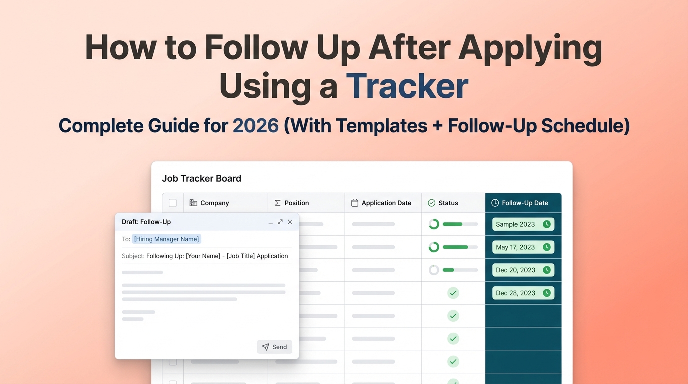 How to Follow Up After Applying Using a Tracker: Complete Guide for ...
