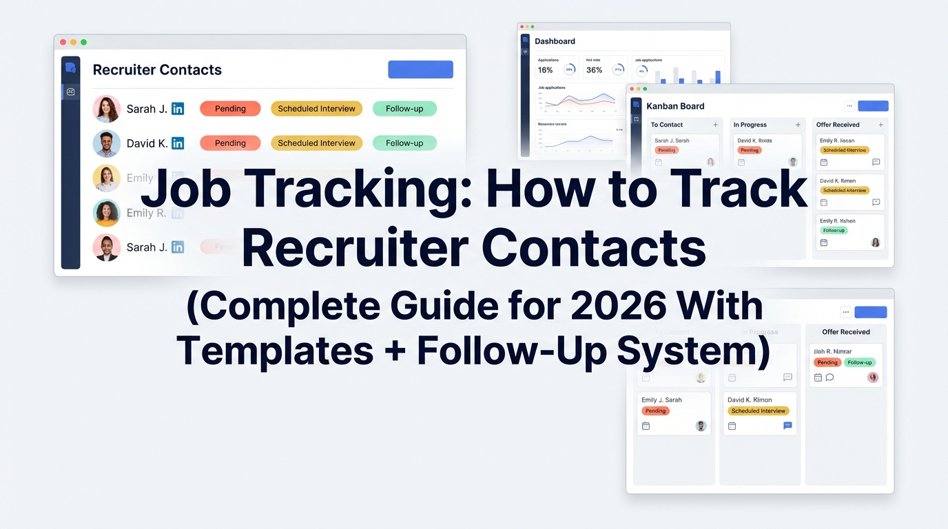 Job Tracking: How to Track Recruiter Contacts (Complete Guide for 2026 ...