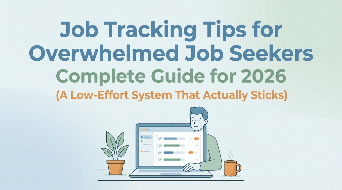 Job Tracking Tips for Overwhelmed Job Seekers: Complete Guide for 2026 ...