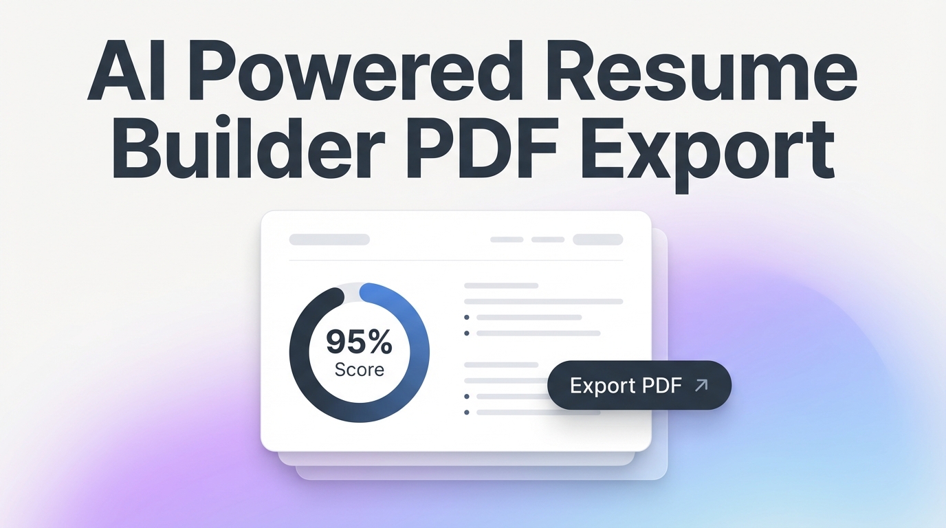AI Powered Resume Builder PDF Export - Build in LaTeX, Download a Clean ...