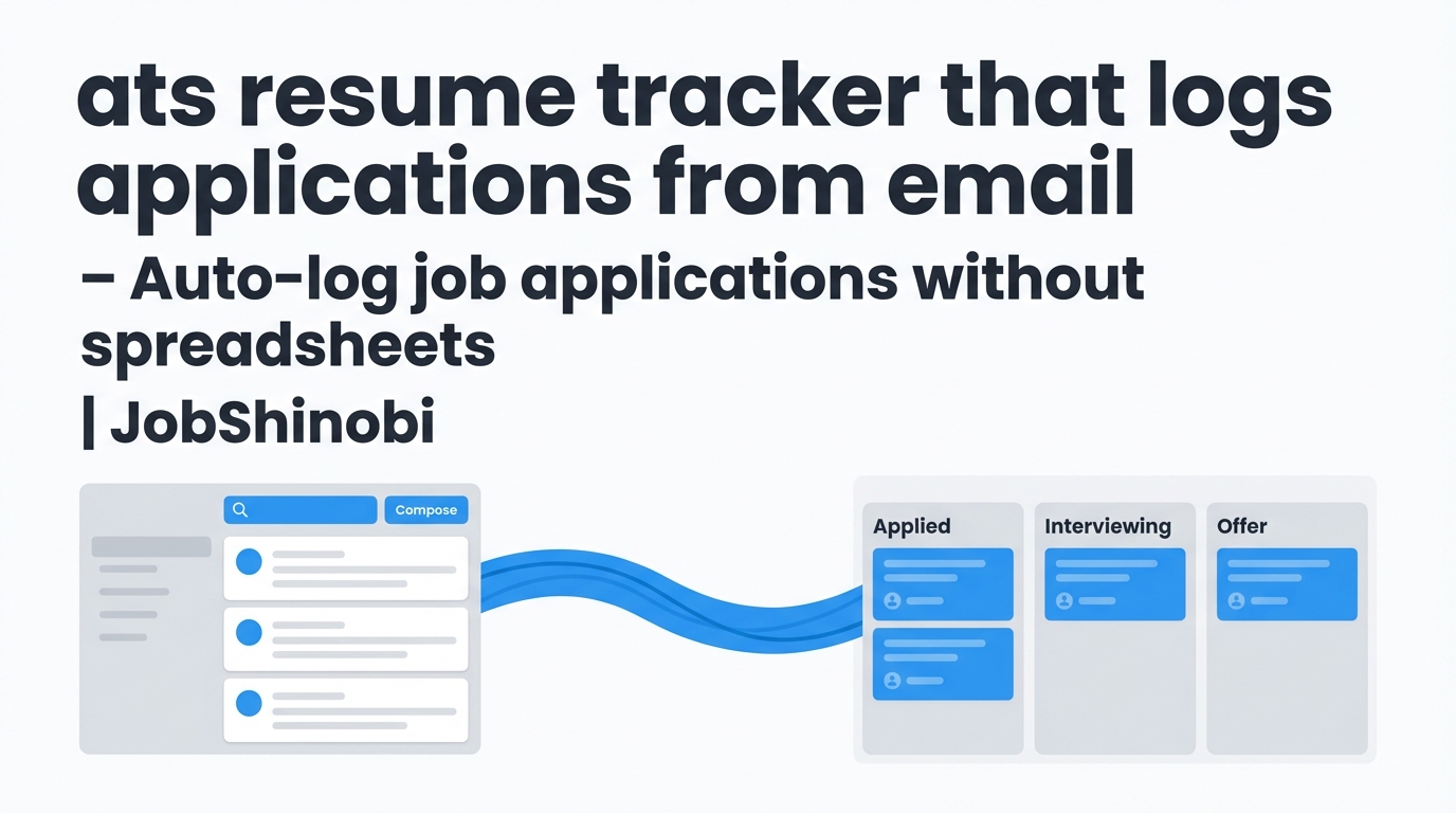 ats resume tracker that logs applications from email - Auto-log job ...