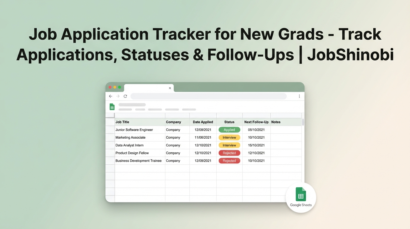 Job Application Tracker for New Grads - Track Applications, Statuses ...