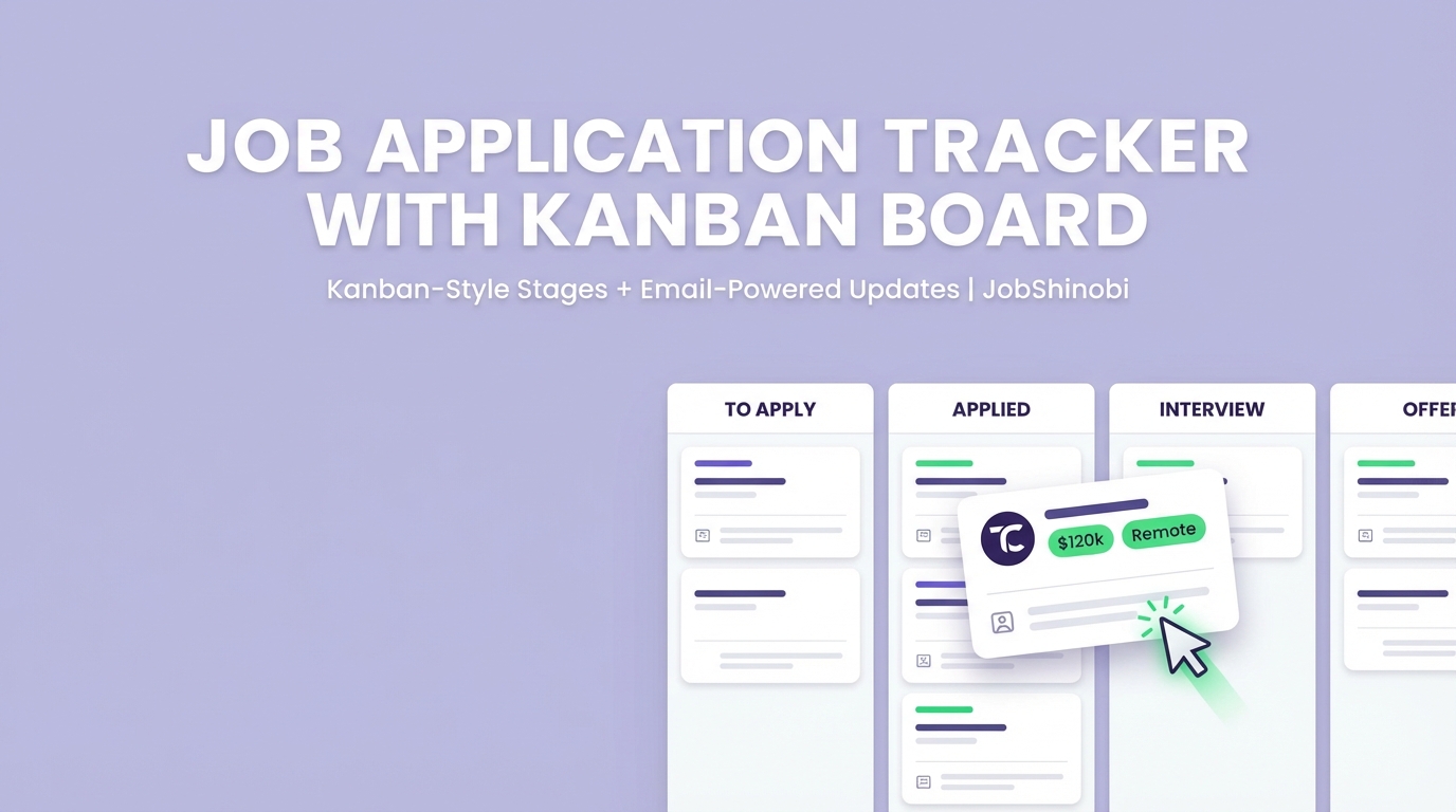 Job Application Tracker with Kanban Board - Kanban-Style Stages + Email ...