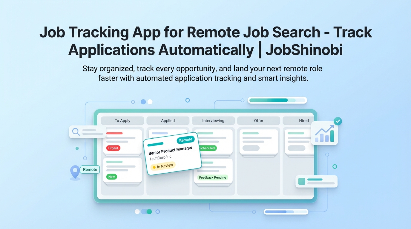 Job Tracking App for Remote Job Search - Track Applications ...