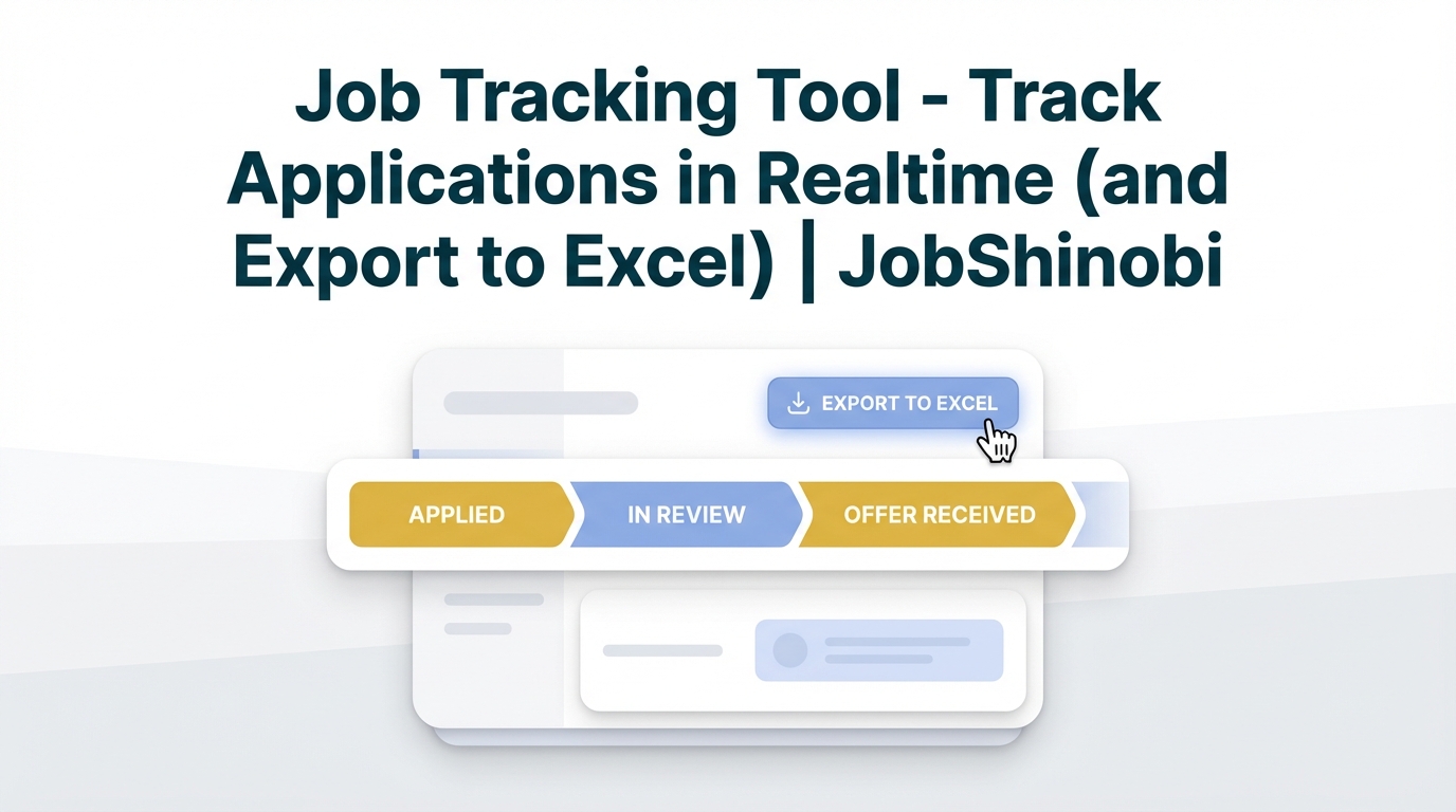 Job Tracking Tool - Track Applications in Realtime (and Export to Excel ...