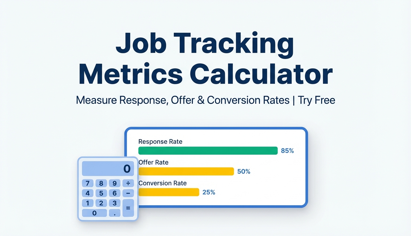 Job Tracking Metrics Calculator - Measure Response, Offer & Conversion ...